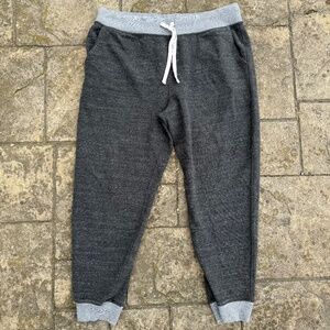 GAP Men's Marl Sweatpants Joggers Drawstring Dark Charcoal Grey Size XL